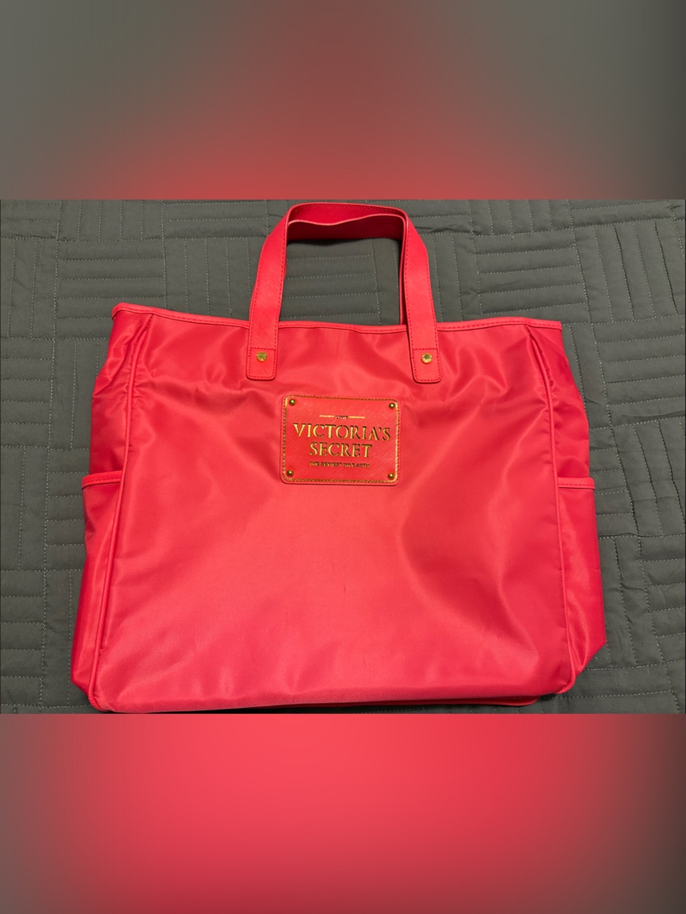 Victoria's Secret Bright Pink Logo Tote